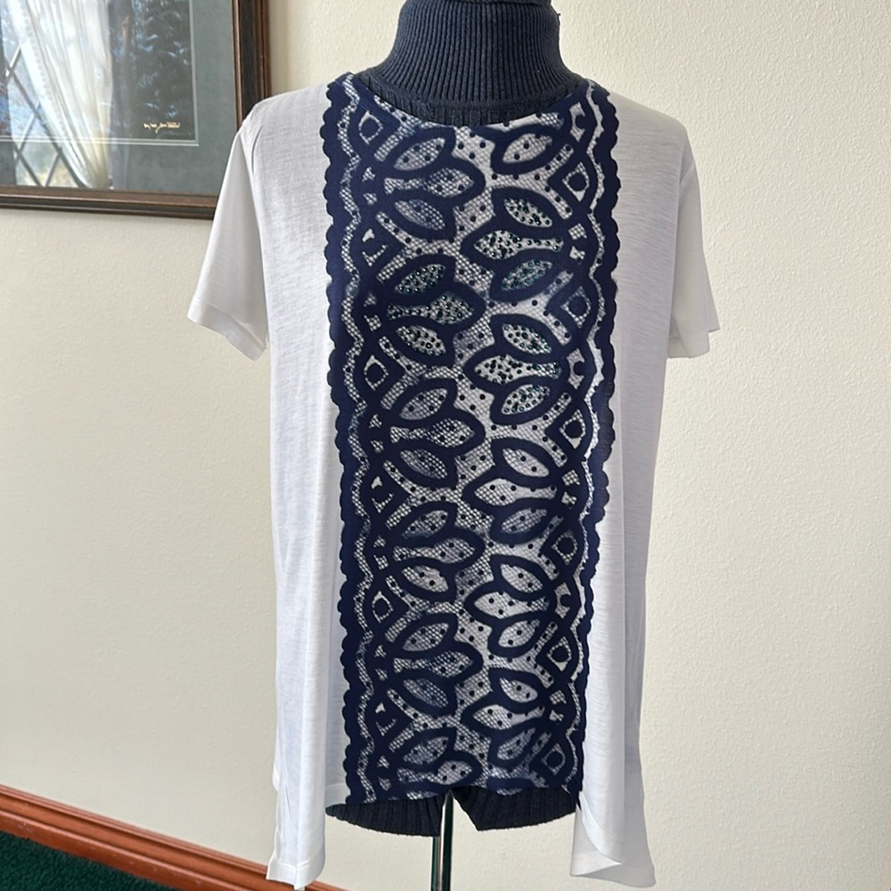 Lace printed T-shirt